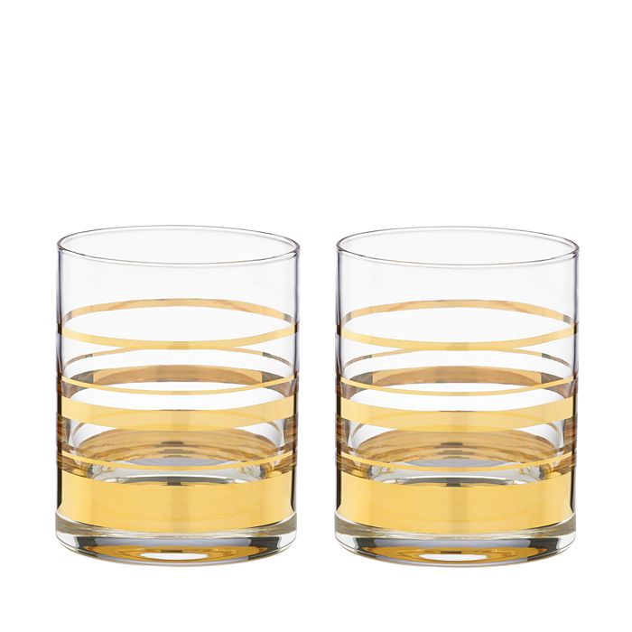 kate spade new york Hampton Street Double OldFashioned Glass, Set of 2
