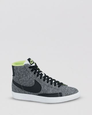 nike high top lace up sneakers
