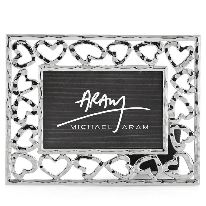 Michael Aram Heart Photo Frames In Silver