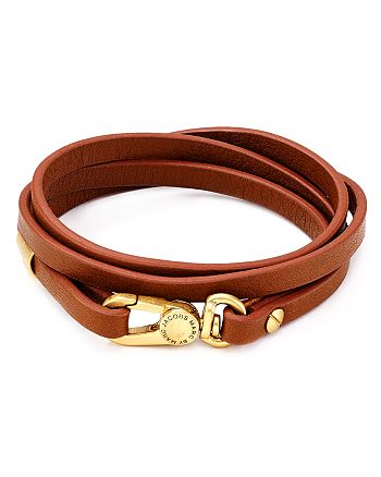 Marc Jacobs Marc By Looped Double Wrap Leather Bracelet Bloomingdale S