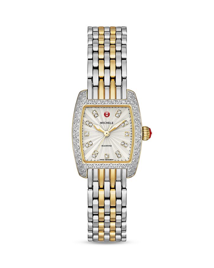 MICHELE Urban Petite Two Tone Diamond Dial Watch Head 21.5mm