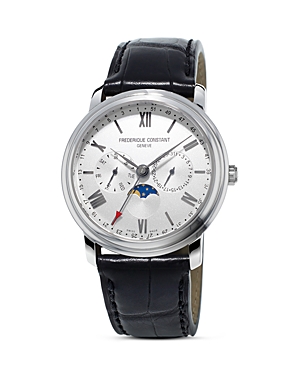 Frederique Constant Classics Business Timer Watch, 40mm In Silver