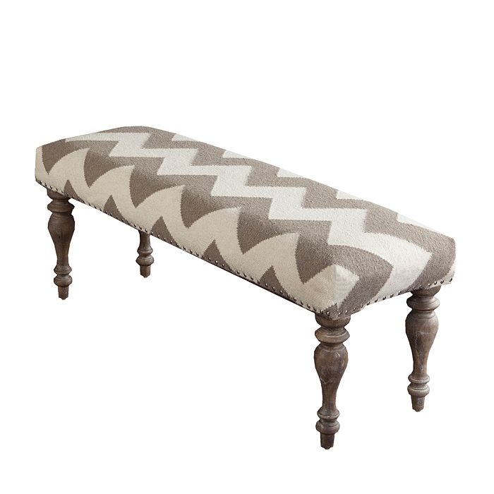 Surya Frontier Flatweave Ottoman In Ivory, Taupe
