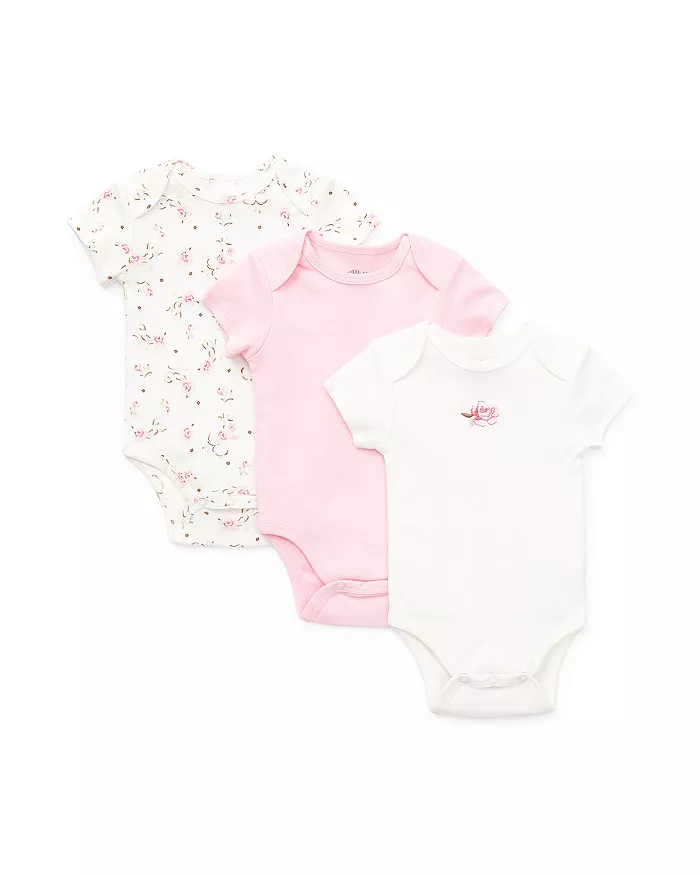 bloomingdales.com | Girls' Rose Bodysuits, 3 Pack - Baby