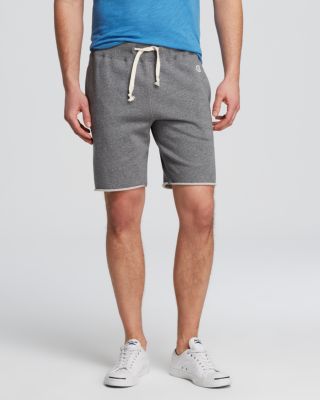 champion cut off sweat shorts