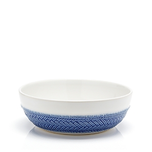Juliska Le Panier Blue Coupe Pasta Bowl In White
