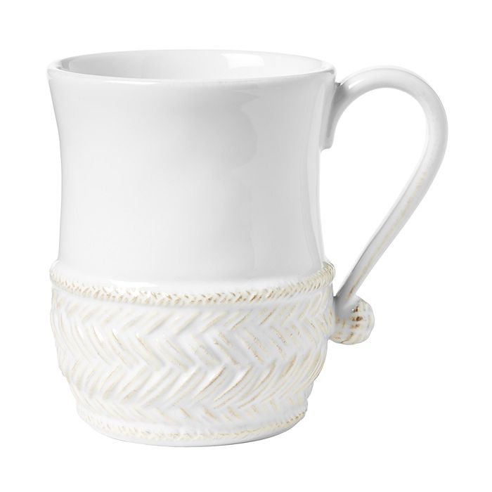 Juliska Le Panier Whitewash Mug In Whitewash