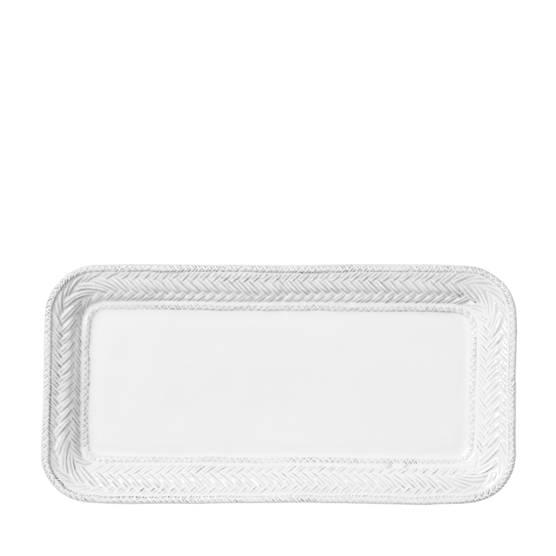 Juliska Le Panier Whitewash Hostess Tray - 12.75" In Whitewash