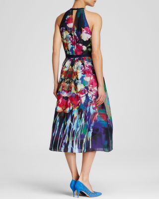 Kay Unger Dress - Floral Midi | Bloomingdale's Women