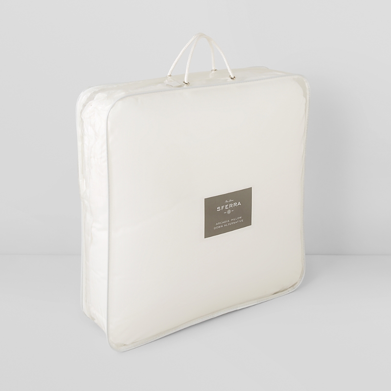 SFERRA ARCADIA SOFT BOUDOIR DOWN ALTERNATIVE PILLOW 77328BOUDWHT