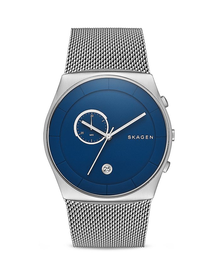 Skagen Havene Mesh Bracelet Watch, 42mm | Bloomingdale's