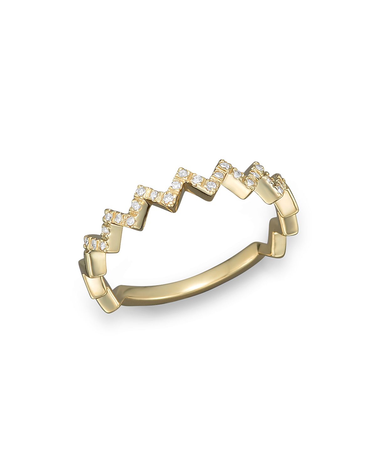 Diamond Zigzag Ring