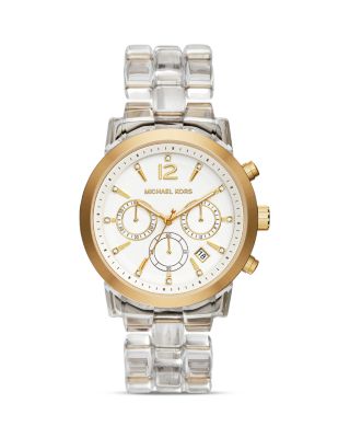 Michael Kors Clear Audrina Watch, 41.5mm | Bloomingdale display picture 2