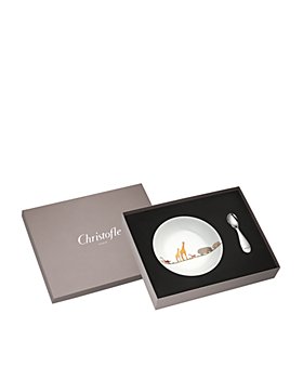 Christofle - Savanne Bowl & Spoon Set