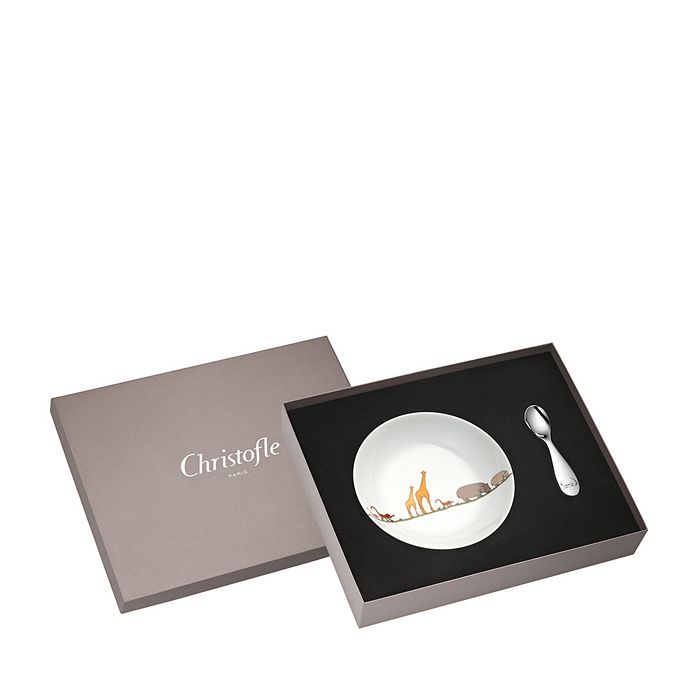 Christofle - Savanne Bowl & Spoon Set