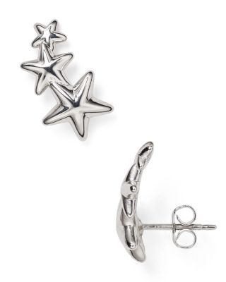 Bloomingdale's Fine Collection - Sterling Silver Star Ear Climbers