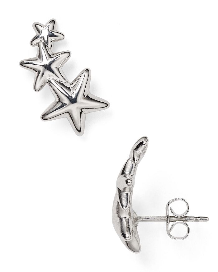 Bloomingdale's Sterling Silver Star Ear Climbers - 100% Exclusive ...