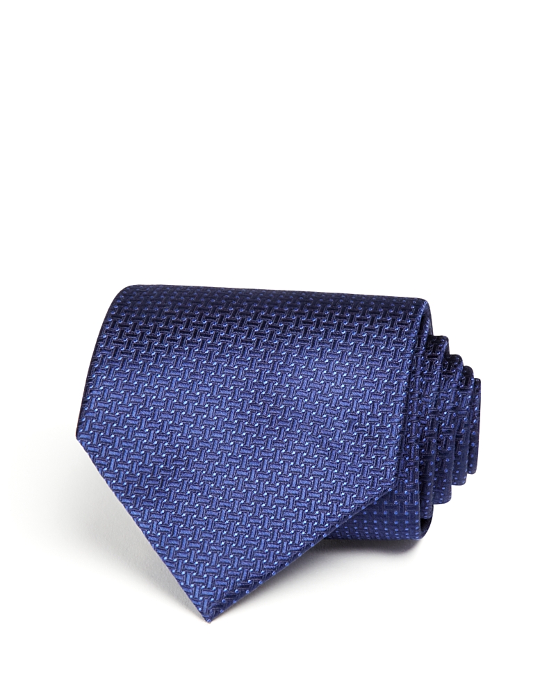 The Men's Store At Bloomingdale's Basket Solid Wide Tie - Exclusive In Navy