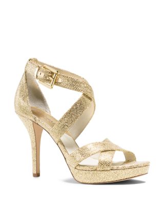 michael kors glitter sandals