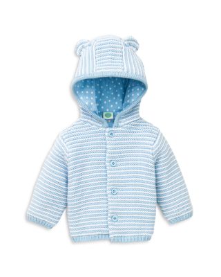 Little Me - Boys' Striped Hooded Cardigan - Baby