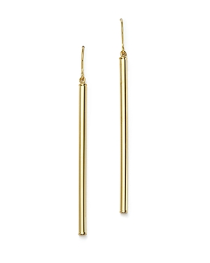 Photos - Earrings 14K Yellow Gold Linear Drop  - 100 Exclusive 13056