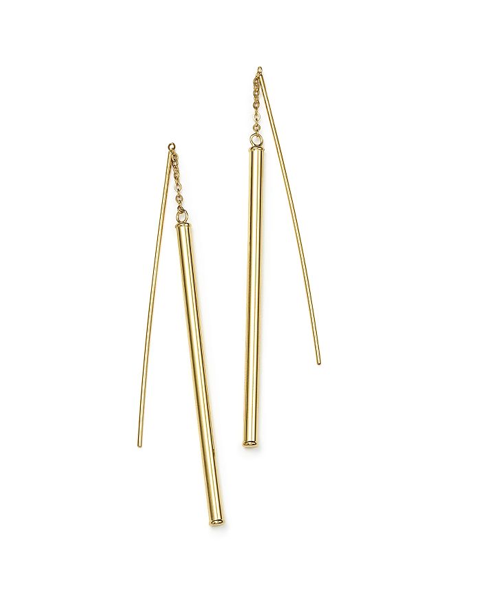 Bloomingdale's 14k Yellow Gold Linear Threader Earrings - 100% Exclusive