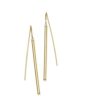 14K Yellow Gold Linear Threader Earrings - 100% Exclusive