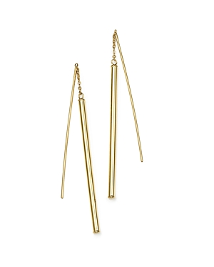 14K Yellow Gold Linear Threader Earrings - 100% Exclusive 14K Yellow Gold Linear Threader Earrings - 100% Exclusive