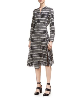 knee length dresses for ladies Buy White Linen Drape Shirt Midi Dress main image 1