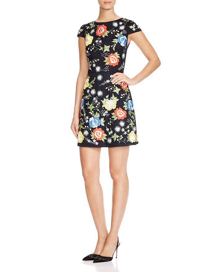 Alice olivia embroidered dress sales