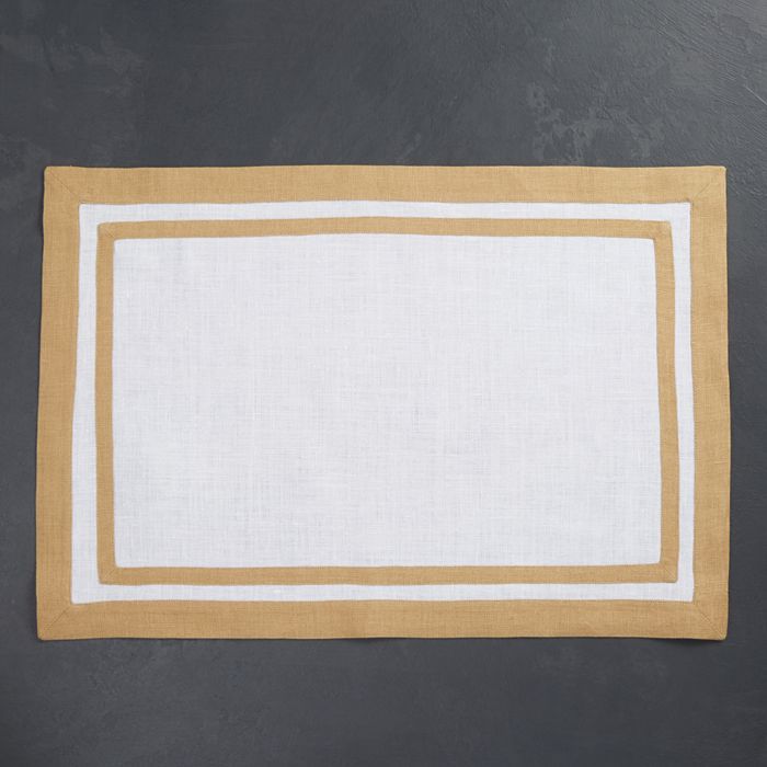 Matouk Rectangle Placemats, Set Of 4 In Oat