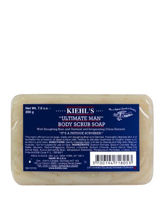 Ultimate Man Body Scrub Exfoliating Soap Bar - Kiehl's