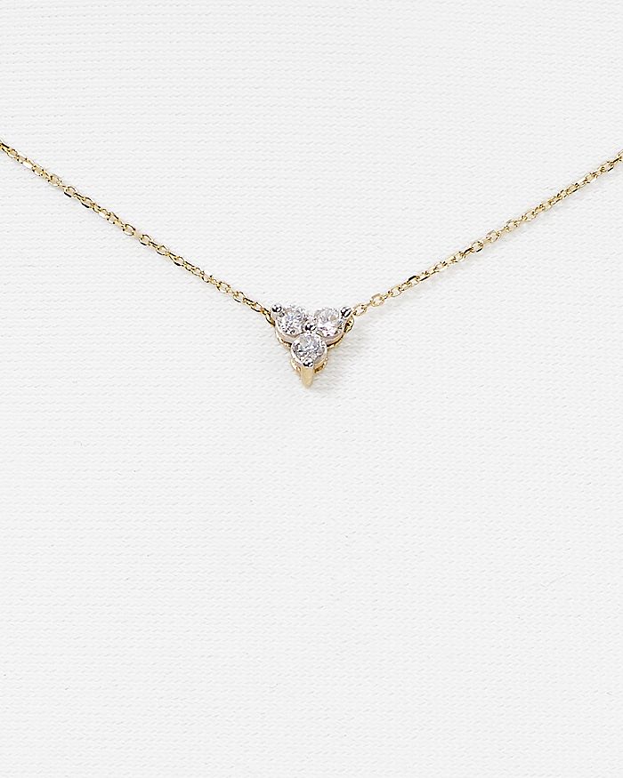 Shop Adina Reyter Diamond Cluster Necklace, 15 In Gold