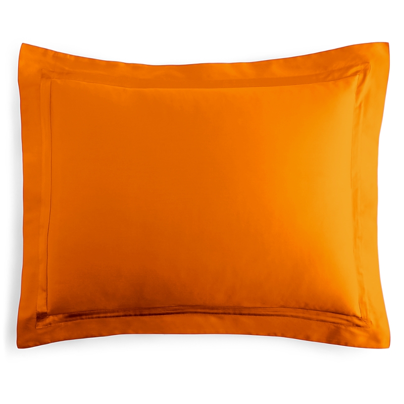 Matouk Nocturne Standard Sham In Tangerine