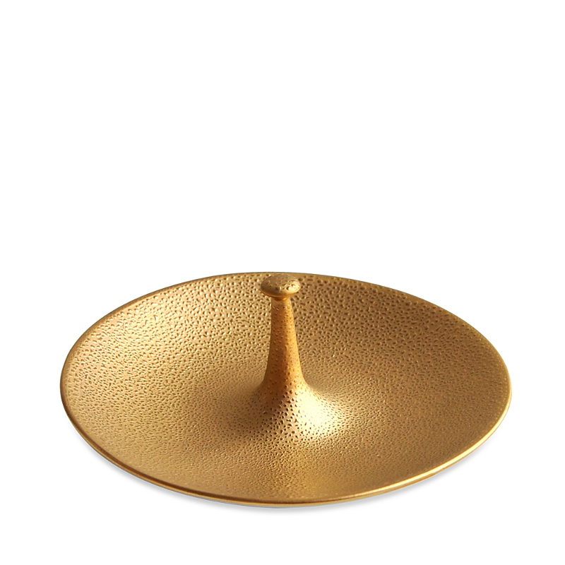 Bernardaud Gouttes Medium Fruit Saucer In Gold