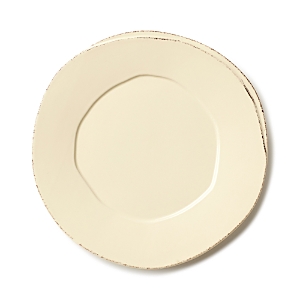 Vietri Lastra European Dinner Plate In Cream