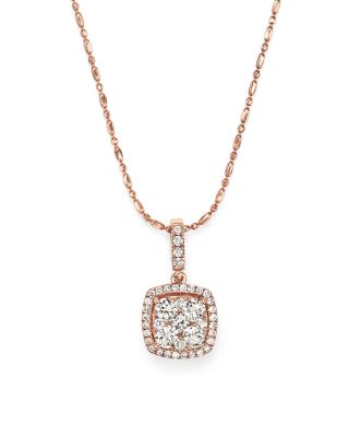 Bloomingdale's Diamond Pendant Necklace In 14k Rose Gold, .65 Ct. T.w ...