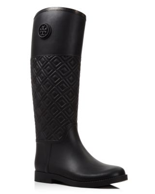 Introducir 108+ imagen tory burch quilted rain boots