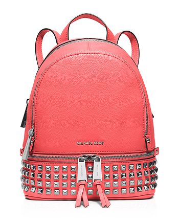 MICHAEL Michael Kors Extra Small Rhea Zip Studded Backpack | Bloomingdale's