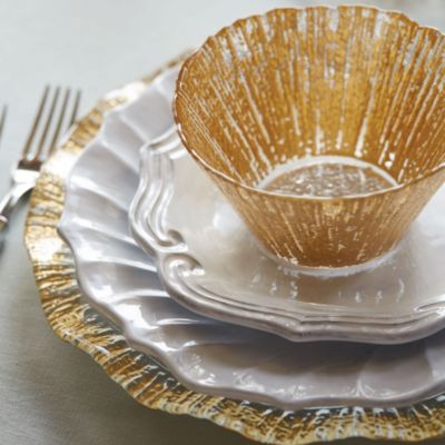 Rufolo Glass Gold Small Deep Bowl