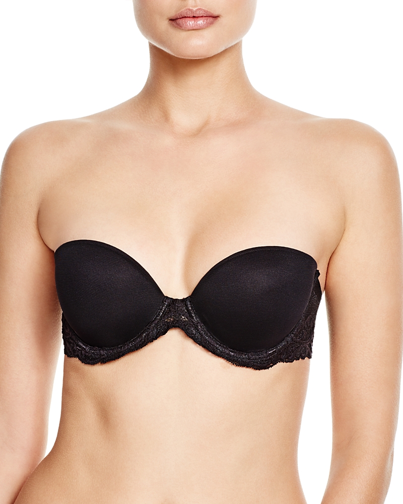 Natori Feathers Strapless Plunge Bra
