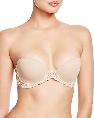 Natori Feathers Strapless Plunge Bra