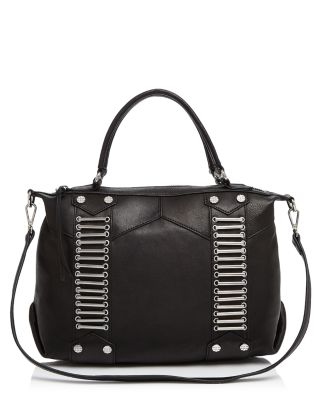 Joelle Hawkens by Treesje Gray Leather Bag Bags | Authentic Leather Joelle Hawkens By Treesje Bag  main image 4