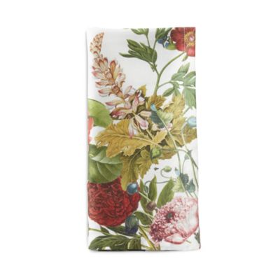 Field of Flowers White Napkin