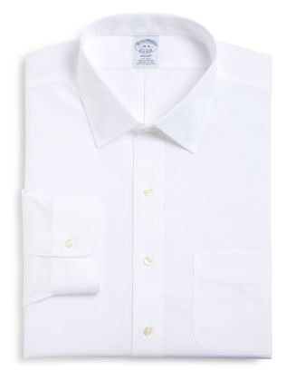 Brooks Brothers Regent Pinpoint Solid Non-Iron Classic Fit Dress Shirt ...