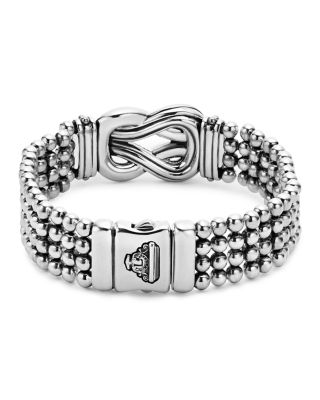 Sterling Silver and 18K Gold Newport Diamond Caviar Bracelet