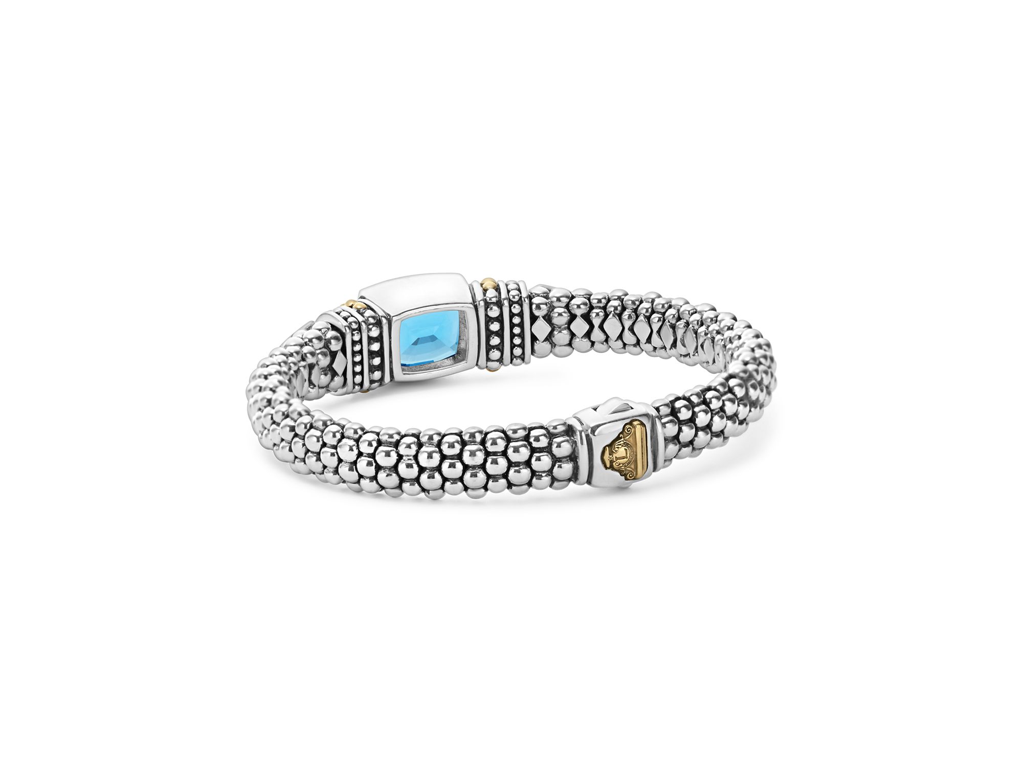 18K Gold and Sterling Silver Rittenhouse Bracelet with — Image 3