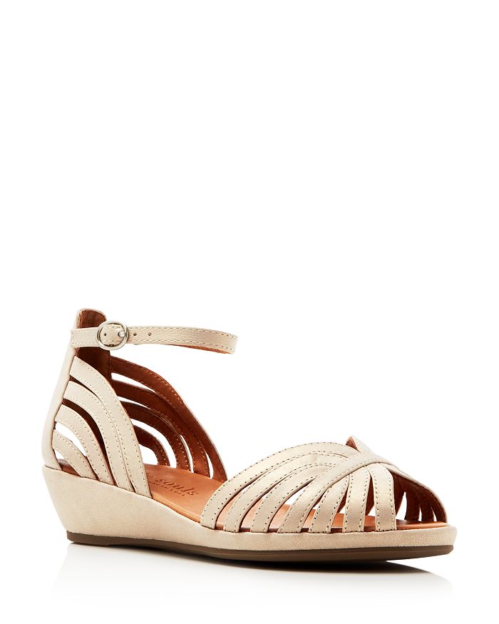 Gentle Souls by Kenneth Cole Gentle Souls Leah Metallic Ankle Strap ...