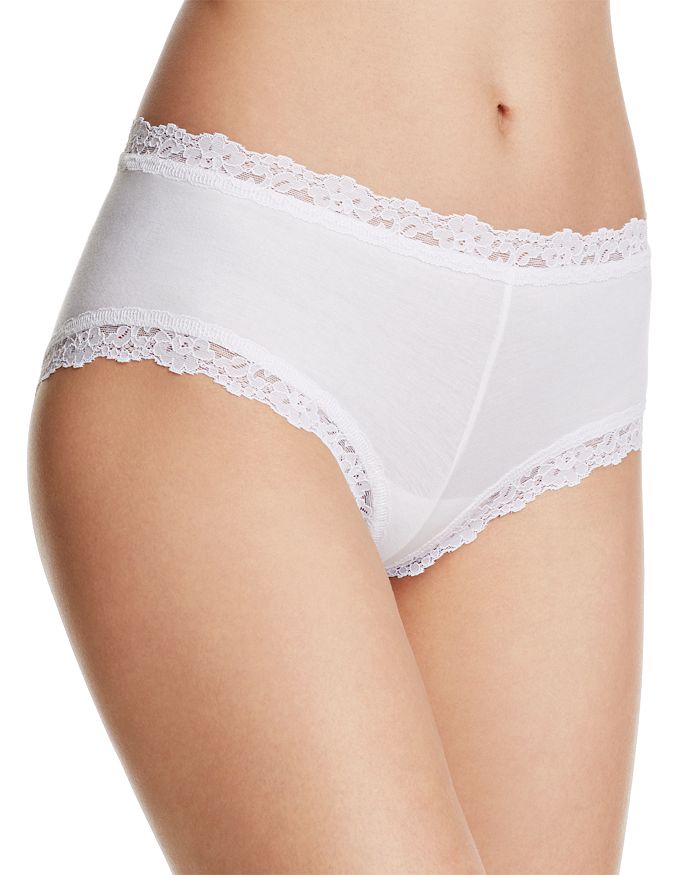 Shop Hanky Panky Cotton With A Conscience Boyshort In White