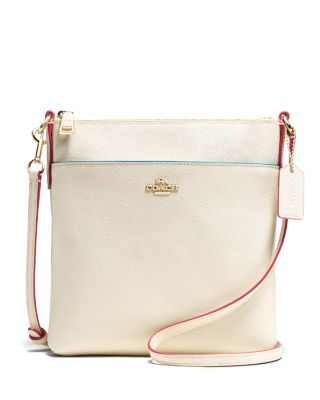 coach courier crossbody in crossgrain leather